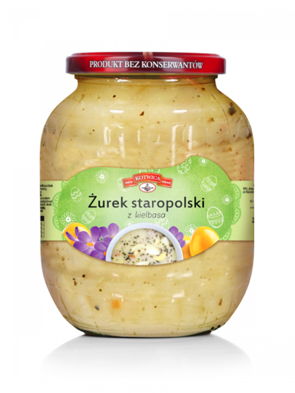 Żurek staropolski z kiełbasą