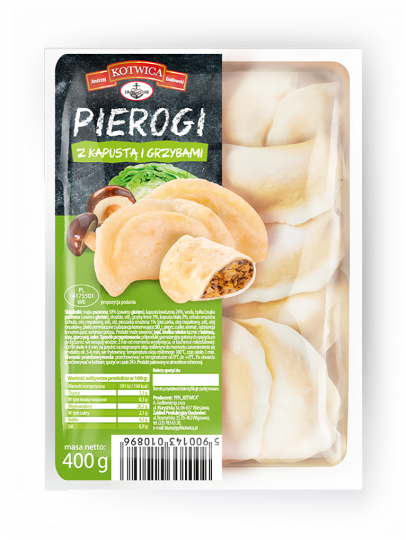 Pierogi z kapustą i grzybami