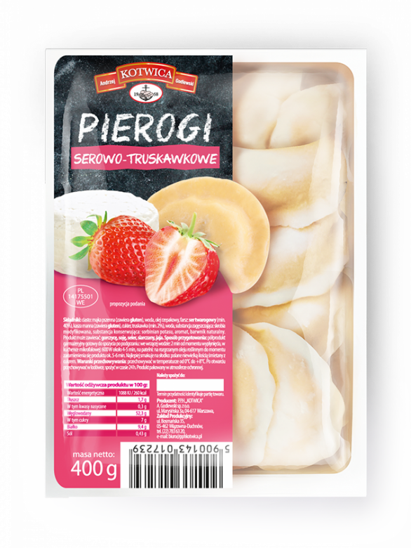 Pierogi serowo-truskawkowe