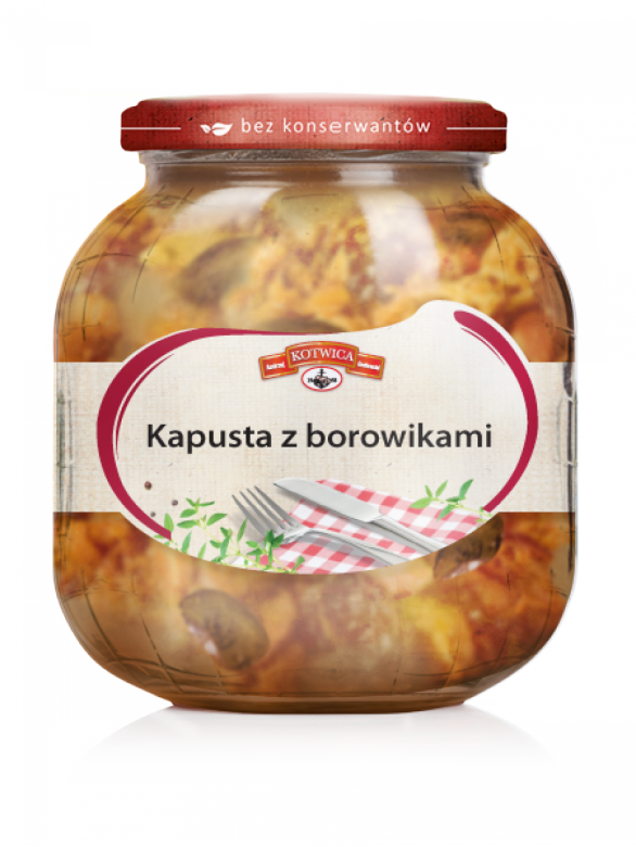 Kapusta z borowikami